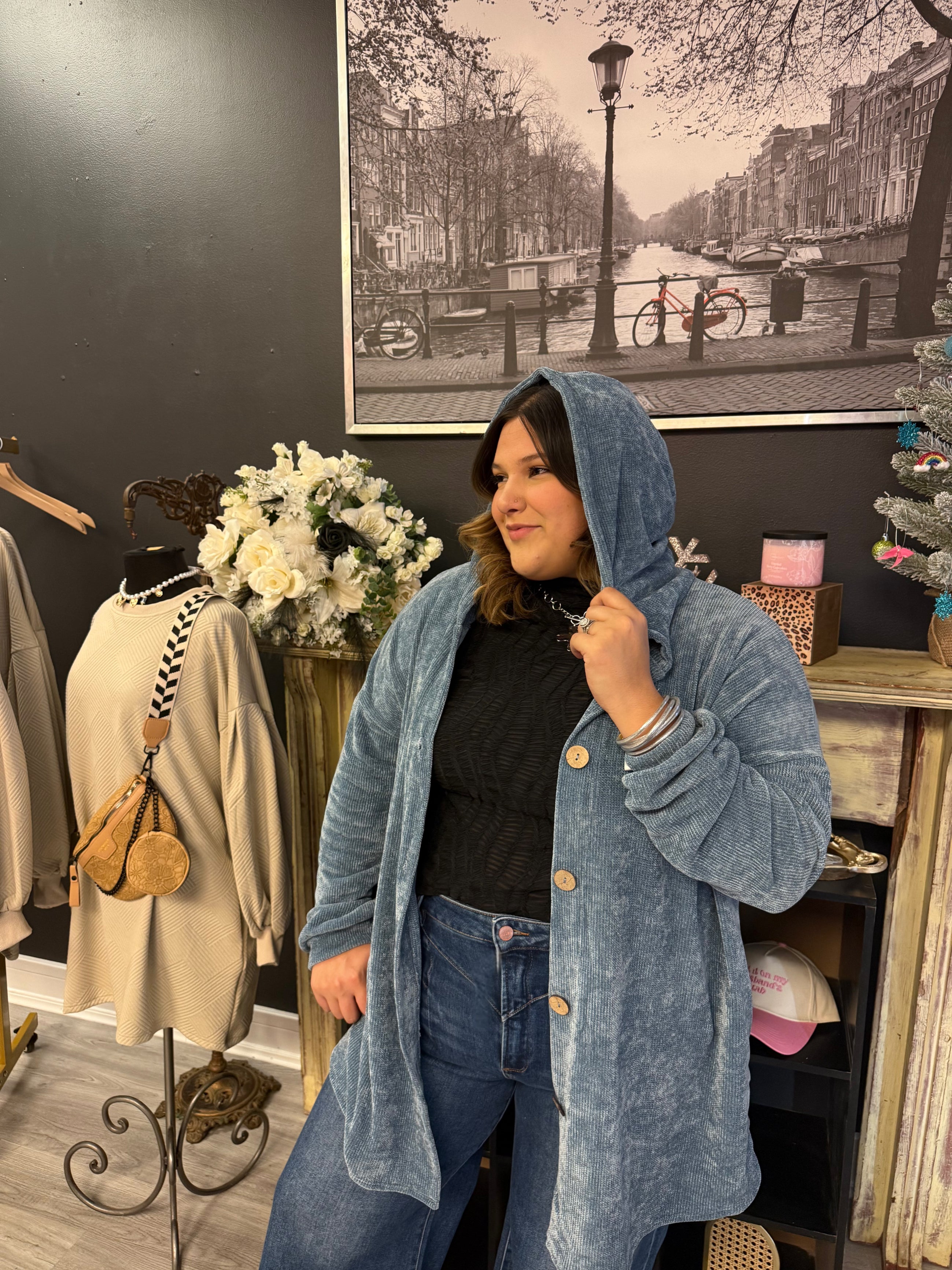 Plus Hooded Shacket