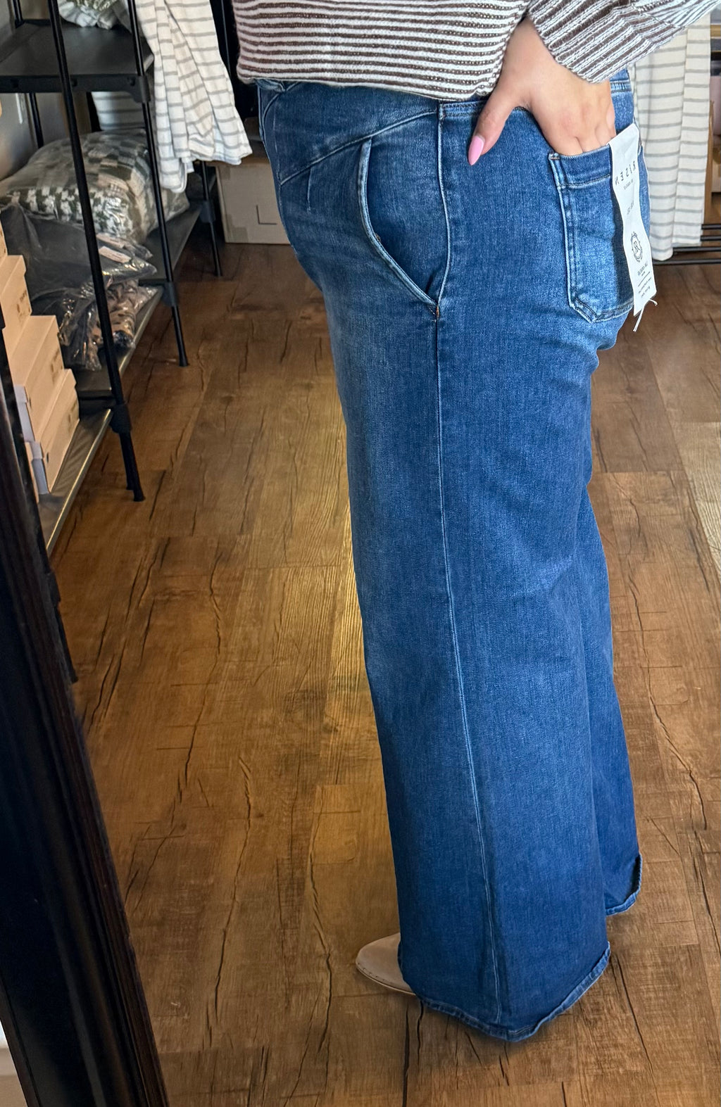 Plus Dark Wash Risen Jeans