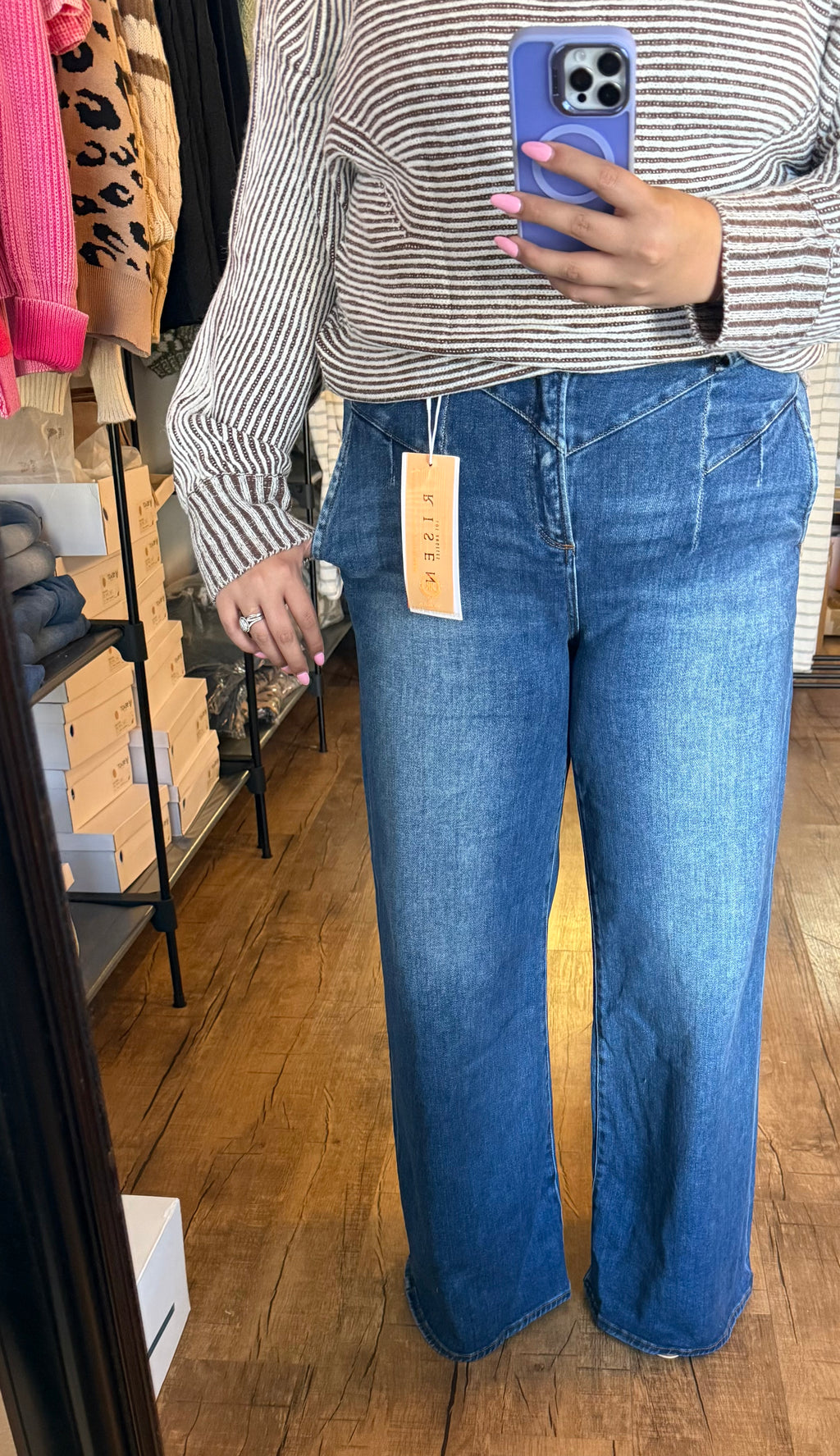 Plus Dark Wash Risen Jeans