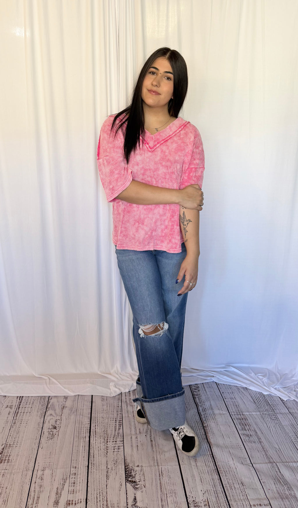 Pink Mineral Washed Top