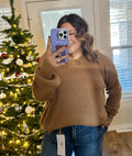 Taupe Knitted Top