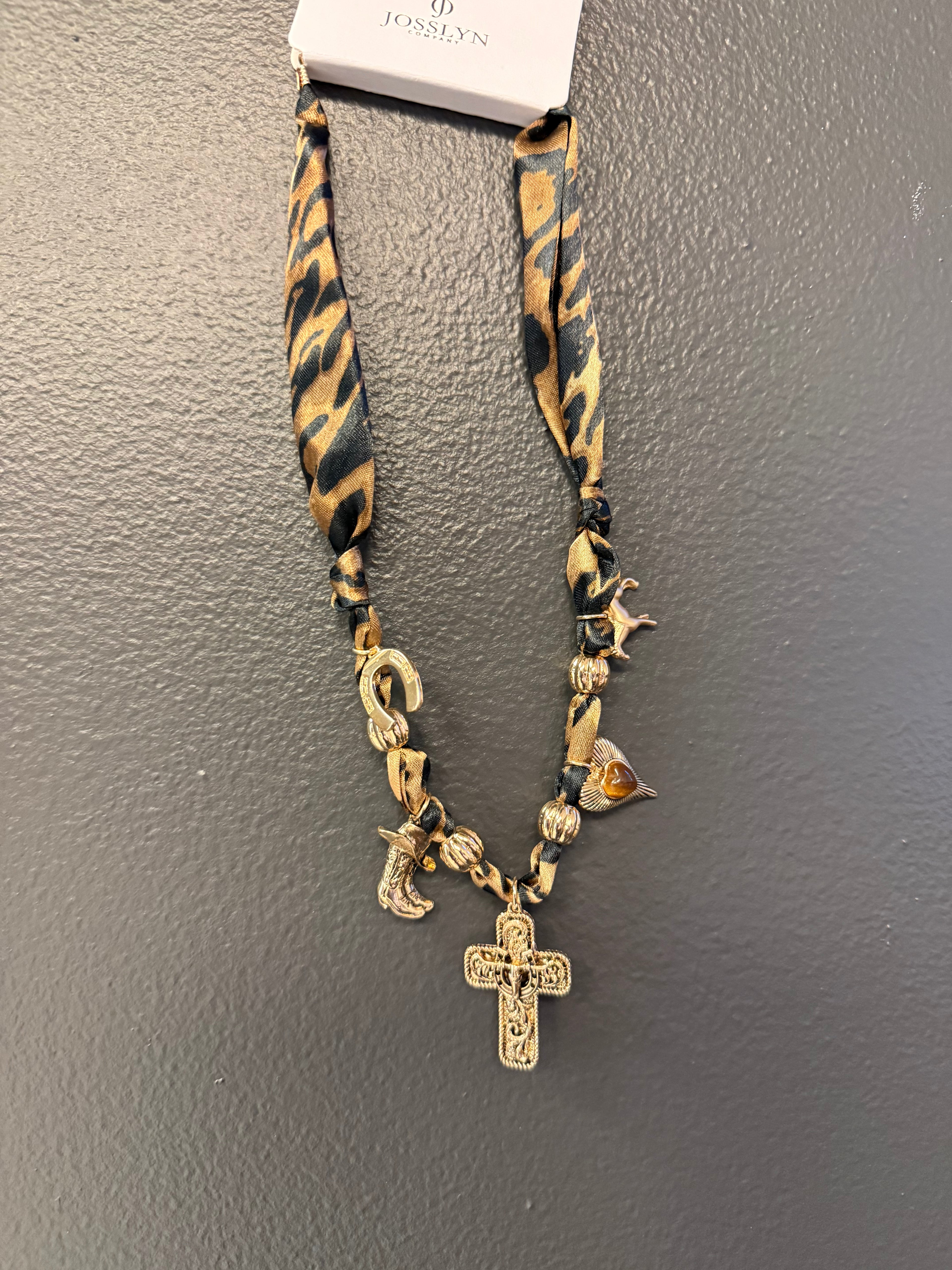 Charm Scarf Necklace