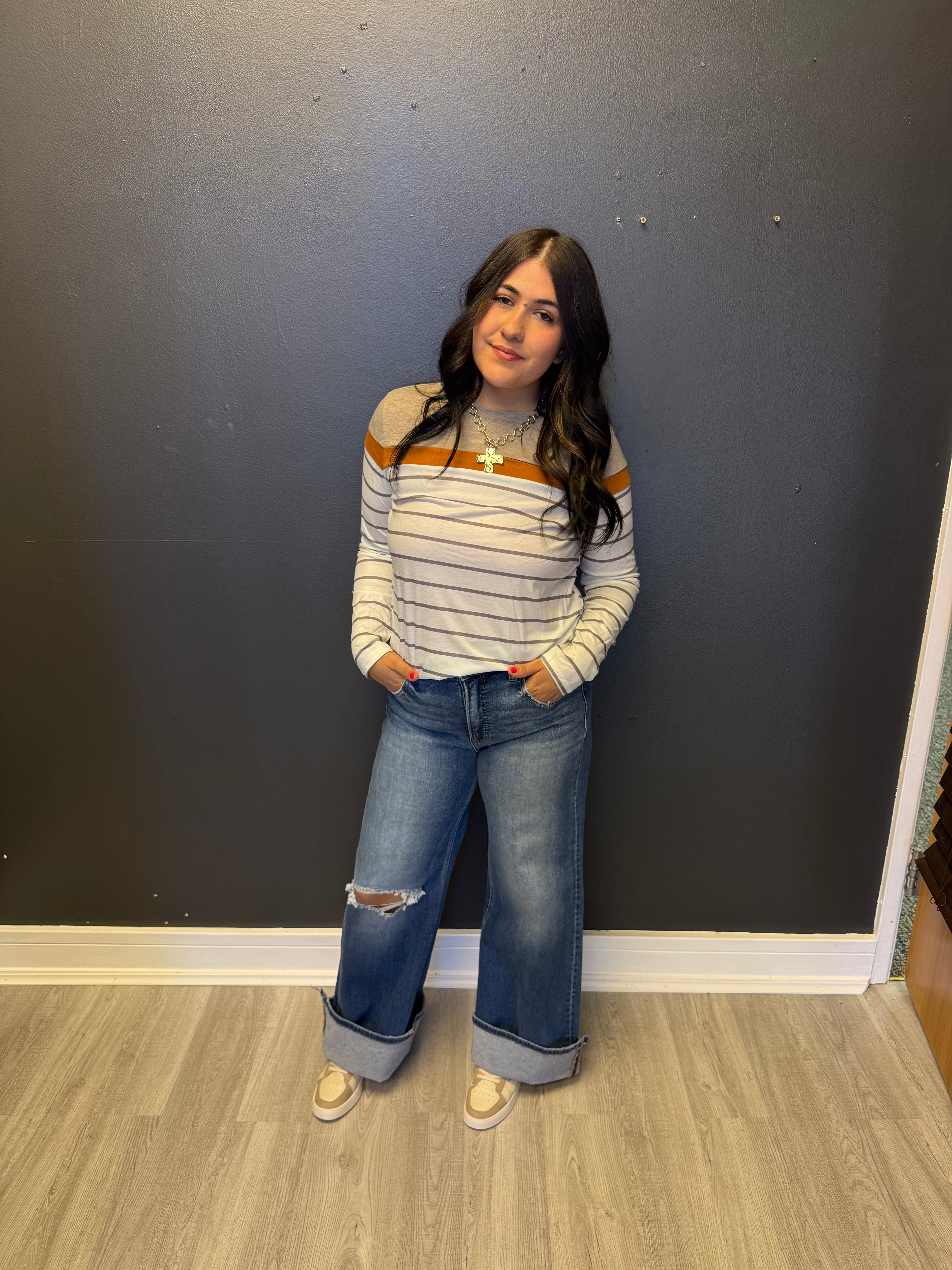 Color Block Striped Top
