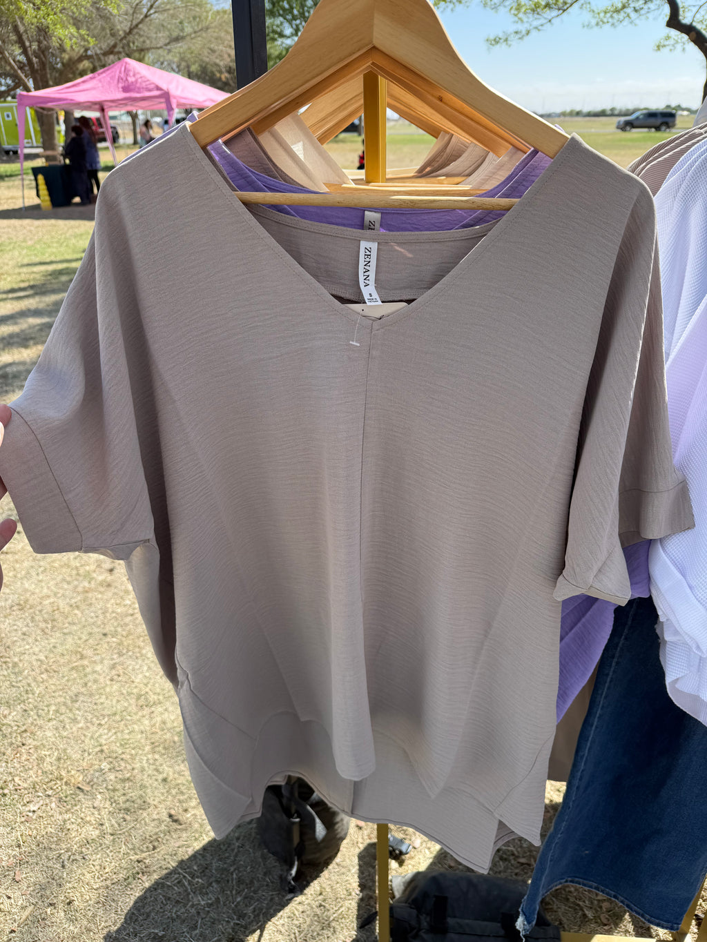 Plus V-Neck Airflow Top